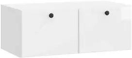 TV staliukas Sieninė TV spintelė 78,5 x 41 x 30 cm Itin blizgi balta