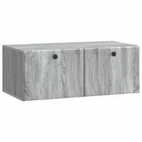 TV staliukas Sieninė TV spintelė 78,5 x 41 x 30 cm Pilka Sonoma