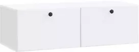 TV staliukas Sieninė TV spintelė 98 x 41 x 30 cm Balta Apdirbta mediena