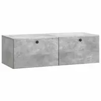 TV staliukas Sieninė TV spintelė 98 x 41 x 30 cm Betono pilka