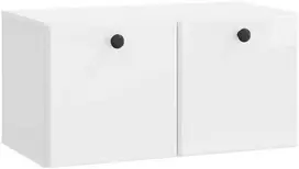 TV staliukas Sieninė TV spintelė 59,5 x 31 x 30 cm Itin blizgi balta