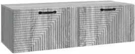 TV staliukas Sieninė TV spintelė 98 x 41 x 30 cm Pilka sonoma ąžuolo