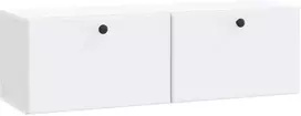 TV staliukas Sieninė TV spintelė 98 x 31 x 30 cm Balta Apdirbta mediena