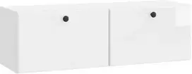 TV staliukas Sieninė TV spintelė 98 x 31 x 30 cm Itin blizgi balta