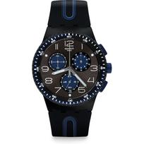 Swatch CHRONO PLASTIC KAICCO Watch SUSB406 Men's [Official Import] black