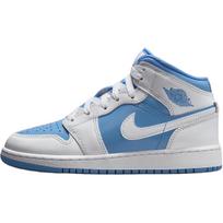 Air Jordan 1 Mid SE GS White Legend Blue FZ3933-114 37.5 gray