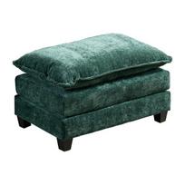 Otomano modulinė sofa, žalia audinio, reguliuojama atlošo, 1 vnt