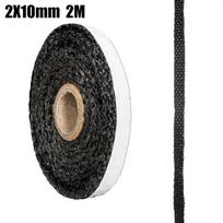 10/15mm Židinio sandarinimo virvė Mediena kūrenamos krosnelės durelių lipni stiklo pluošto sandarinimo virvė Pakeitimas 2M Juoda tarpinė juosta gray