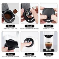 Daugkartinio naudojimo kavos kapsulės adapteris Daugkartinio naudojimo kapsulės adapteris Dolce Gusto aparatams black