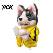 Durable Scratching Toys for Dogs Boxing Husky Hand Puppet, Animal Fighting Glove Toy with Sound Daily Pet Interaction Effects, Puppets Dog black