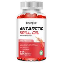 Antarctic Krill Oil 1000mg Softgels, Omega‑3 EPA DHA with Phospholipids, 120 Softgels,Dietary Supplement 120 Capsules