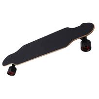 PUENTE Professional Four‑Wheel Adult Longboard American Flag Pattern Skateboard black