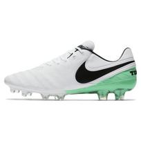 Nike Tiempo Legend 6 FG Vyriški futbolo bateliai Balti Juodi-Elektriniai Žali 819177-103 41