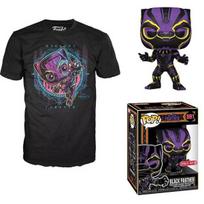 Rinkinys Funko POP & Tee Marvel Wakanda Forever Black Panther Figūros išskirtiniai marškinėliai L