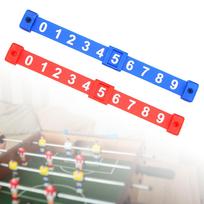 2 Pcs Table Football Counters Scoring Units Scoreboard Red and Blue blue
