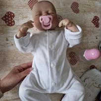 19inch Reborn Doll Loulou Reborn Baby Stuffed Doll Toy Lifelike Real Soft Touch 19inch gray