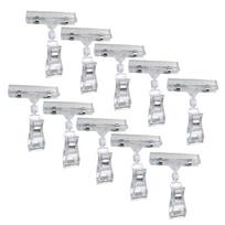 10PCS Double Sided Tag Clip for Office Business Store Supermarket Exhibitions 1 white