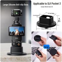 Anti-Slip Silicone Base for DJI Osmo Pocket 3 Camera Accessories black