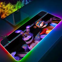 Žaidimų F-Fnaf Five Nights At F-Freddys Pelės Padėkliukas Žaidimų RGB Pelės Padėkliukas Apšviesta Klaviatūra Žaidėja Mergina XXL Nešiojamojo Kompiuterio Kilimėlis Stalo Pasidaryk Pats Spausdinimas RGB600x300x3mm blue