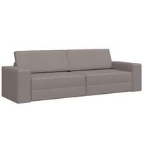 Grindų Sofa Lovos 2-in-1 Taupe 245x150x60.5 cm Audinys