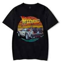 Back To The Future T Shirt Men Summer Casual Tshirts Women Fashion T-shirt Casual Clothing Tops Tees S juoda