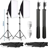 softbox 235 cm, 2 komplektai. Apšvietimo rinkinys fotografijos studijai, šviesdėžė, fotostudijos įranga, apšvietimo komplektas, studijos šviesa.