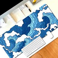 Pro Gaming Large Mouse Pad  Spacious Desk Mat with NonSlip Rubber Base for PC Durable Gaming  Office Accessory 800X300x2mm blue