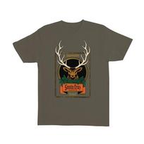 Santa Cruz Skateboards Jagermeister Deer Front S S Tee Olive Green T-shirt XXL black