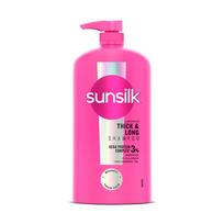 Sunsilk Gaivus Stori & Ilgi Šampūnas 1L || su 3% KERA-PROTEIN COMPLEX storesniems, vešlesniems & elastingesniems plaukams pink