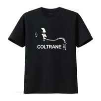 John William Coltrane Blue Train 50s Albums Saxophone T Shirt Cool Jazz Musician Design Breath XL black