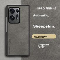 OPPO Find N2 Phone Case, findn2 Protective Cover, Left And Right Folding Screen OPPO Find Shockproof Leather Casen, Graphite Gray Outer