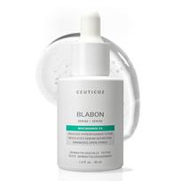 Ceuticoz Blabon Serum | For Acne, Sebum & Pigmentation | Refines pores & evens skin tone | 5% Niacinamide & Ectoin | All Skin Types | 30ml white