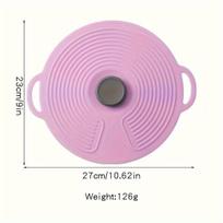 Silikoninis šviežumo dangtis puodui, Violetinė (22,86 cm)-L