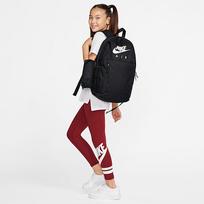 Nike Elemental Kids' Backpack (20L) Black/ Black/ White - Dydis MISC (BA6032-010 Kuprinės)