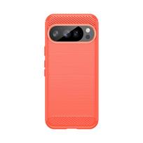For Google Pixel 10 Pro Case Silicone Carbon Fiber Protector Phone Case Pixel 10 Pro Cover Shockproof TPU Pixel 10 Pro XL Case Google Pixel 10 Pro XL raudona
