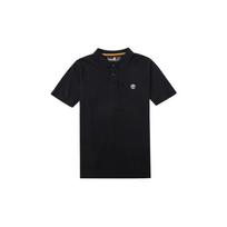 Timberland Vienspalviai Mygtukai Trumpomis Rankovėmis Polo Marškinėliai Vyriški Viršutiniai Drabužiai Juodi A6R29001 M black