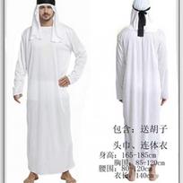 Šventės kostiumas Viduriniai Rytai Dubajaus Princas Suaugęs Vyras Baltas Arabiškas Raudonas Galvos Apdangalas Scenos Pasirodymų Kostiumas Length 150 plus white