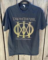 Men's Gildan Dream Theater Black Astonishing T-Shirt M Cotton Crew Prog Rock S gray