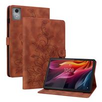 Emboss PU Leather Case for Lenovo Tab K11 M11 Plus 2024 11.45 Inch TB-352FU TPU Back Stand Cover with Card Slot Shockproof Funda K11(M11)Plus TB352FU ruda