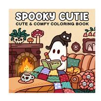 Halloween Coloring Book Cute Coloring Book Featuring Adorable Creepy Creatures Painting Toys for Relaxation and Fun black