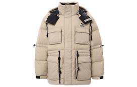 PUMA All Time Challenger Puffer Jacket Women's Khaki 932542-04 L beige