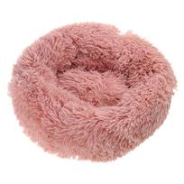 Cat Cushions Bed Diameter Multiple Size Winter Soft Round Sofa Bed Cat Bed for Indoor Cat with Non-Slip Bottom for Small 40cm rožinė