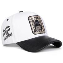Baseball Stitching Stitched Embroidered Alphabet Negra Oveja La Neutral Gender Women  Men For Caps Spring And Autumn Outdoor Adjustable Casual Hats white