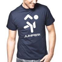 Men's and Women's T-shirts Jumper Jumpstyle Hardstyle Dj Dance Music Dance Jump Iconic S gray