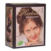 Herbul tamsiai rudos spalvos chna milteliai plaukams, 6 pakeliai po 10 g kiekvienas, natūralūs, tamsiai rudos spalvos ( Mehndi) , Be amoniako, maitina ir stiprina plaukus, Lo brown