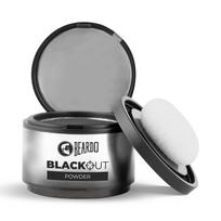 Beardo Blackout plaukų pudra 4g - Juoda | Šaknų atnaujinimas žiliems plaukams | Akimirksniu padengia žilas šaknis, veido plaukų tarpus ir plikles | Stori juodi pluoštai gray