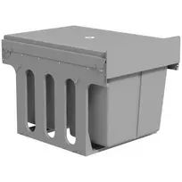 31L ištraukiamas atliekų konteineris 15L + 8L x 2 su išimamais kibirėliais