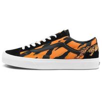 Vans Style 36 serijos Tigro siuvinėjimas Tigro dryžiai žemi teniso bateliai Unisex sportbačiai Juodi Oranžiniai VN0A3DZ3ORA 36.5 black