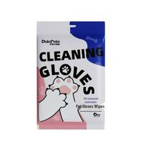 Pet No-Rinse Bathing Gloves: 6-Pack Wet Wipes for Cats & Dogs black