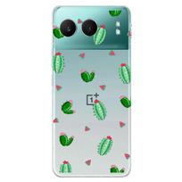 For Oneplus nord 4 5G Case Flower Clear TPU Soft Transparent Silicone Back Cases for OnePlus Nord 4 Phone Cover CPH2663 Coque -OnePlus Nord 4 5G white